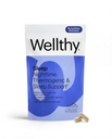 Wellthy Night Time Thermogen - B6-vitamin, Ashwagandha & Melatonin - Nighttime Thermogen for kvinder - Belly Thermogen - Natural Weight Loss Supplements for Women, 60ct
