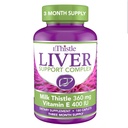 Liver Wellness Dietary Supplement, Milk Thistle & Vitamin E Liver Health Formula, Caplets 180 Count