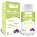 CANLIST Milk Thistle Capsules 1000mg, Potent 9:1 Extract, Liver Health Support, Detox & Cleanse, Antioxidant & Gut Health, Non-GMO, Gluten-Free, 90 Capsules