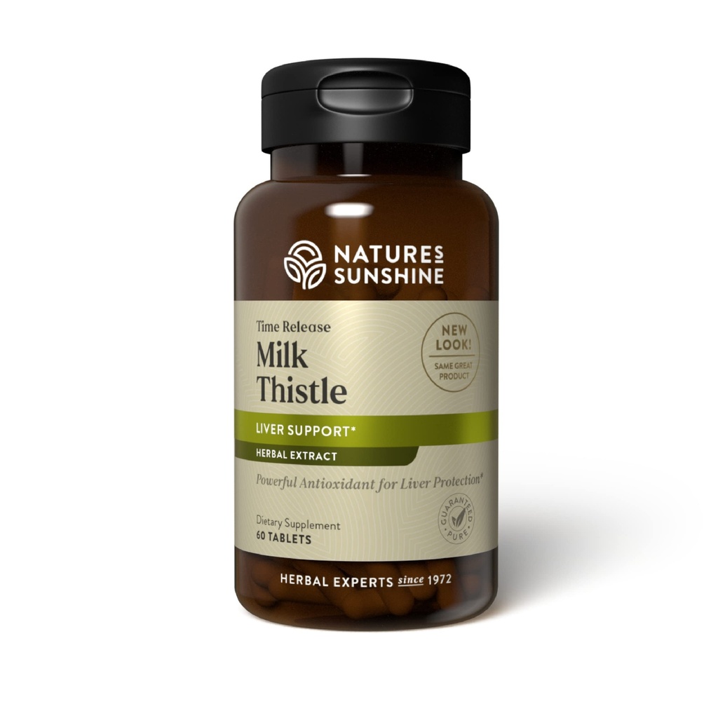 Nature's Sunshine Milk Thistle - Time Release Capsules - 60 Count