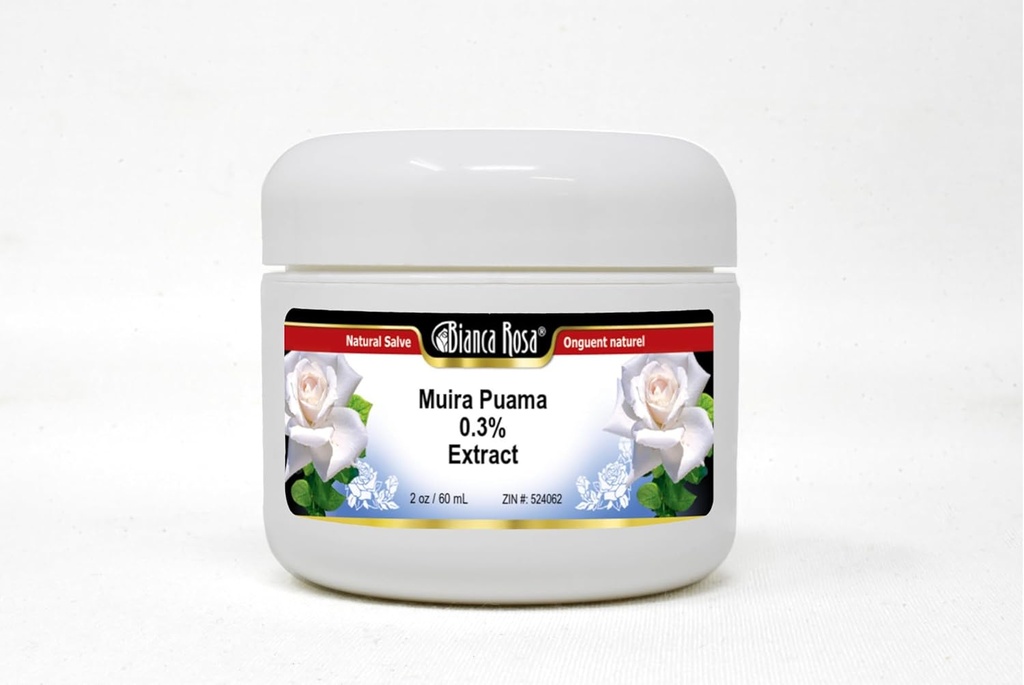 Bianca Rosa Muira Puama 0, 3% Extract Salve (2 oz, uduftende, Natural, Unisex-Voksen)