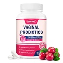 ZEBORA Vaginal Probiotics for Women 100 Billion CFUs, Probiotic for Digestive Health & Vaginal pH Balance & Urinary Tract Health, with Organic Cranberry & Prebiotics, 90 Veggie Capsules