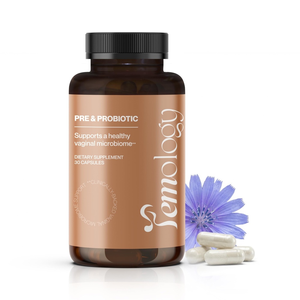 Pre & Probiotic – Probiotic Supplement for Vaginal PH Balance Support with 23B CFU & Inulin Prebiotic for Intimate Wellness, Seven Lactobacillus Strains, 30 Capsules