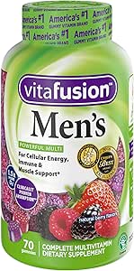Vitafusion Mænds vingummi vitaminer, 70ct
