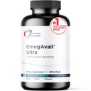 Design for sundhed OmegAvail Ultra TG Fish Oil 1200mg - Triglycerid Form Omega 3 Fish Oil Supplement med DHA / EPA - Ingen Fishy Eftersmag (240 Softgels)