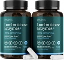 Potent Lumbrokinase Supplement (120 Servere) 40mg / Servering (Max Aktivitet - 800.000 Enheder) - Lumbrokinase Enzymes kapsler til energistøtte, fordampning, kognition & Gut sundhed - svarende til Nattokinase