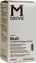 Mdrive Multivitamin til mænd, Daglig Multivitamin - immunforsvar fra zink, Selen, Mangan & D-vitamin, enzymer til fordøjelsesstøtte, CoQ10 til energi og vitamin K2, 90 kapsler