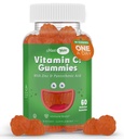Maxi- Health Vitamin C Gummies med zink - Maxi- Health Vitamin C med zink til børn og voksne - Respiratorisk support og immunbooster - Ingen konserveringsmidler og kunstige smagsstoffer - 60 Fruit Shaped Gummies