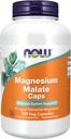 Now Foods Supplements, Magnesium Malate Caps med 95 mg Elemental Magnesium, Nervesystemet Support *, 180 Veg Kapsler