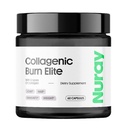 Nuray Collagenic Burn Elite med grøn te - Collagen Peptides - 60 Kapsler - 124; Collagen Burn med 5 typer af Collagen for sundt hår, hud, negle, Joints, Metabolisme Boost & energi