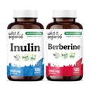 Wild & Organic Inulin 180 Capsules & Berberine 180 Capsules