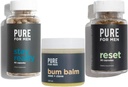 Rene for mænd Stay Ready Fiber (120 Greve), Bum Balm & Nulstil (30 Greve) Bundle