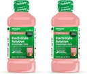 Basic Care Advantage Care Electrolyte Solution med Prevital Prebiotics, Strawberry Lemonade, Hydration Drink, Replenish Electrolytes, Fluid & Zink, 33.8 Fl Oz (pakke med 2)