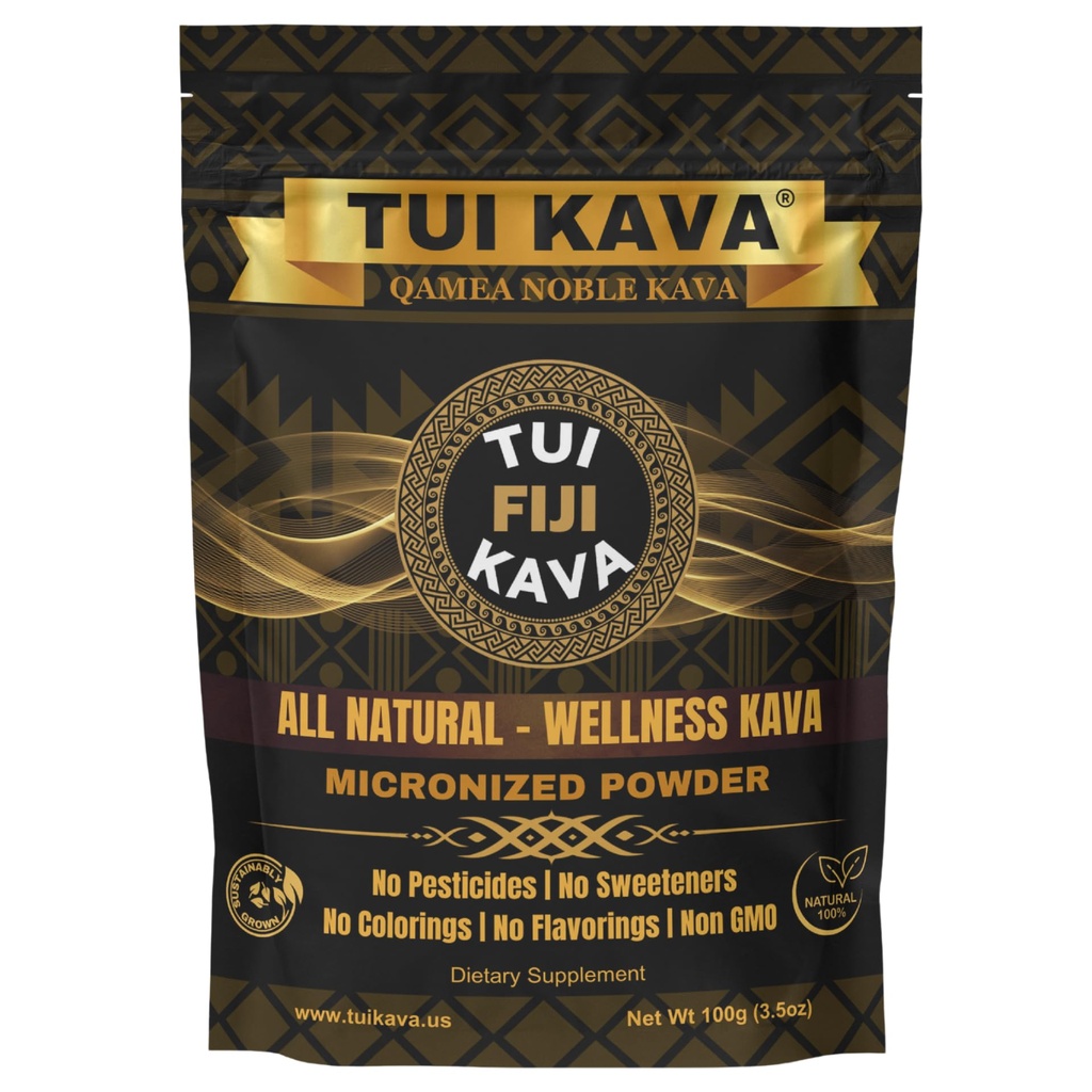 MICRONIZED Noble Kava Root Powder - 100g (3.5oz) Trial Size Note 124; Heady & Euphoric Meod 124; Natural Mood, Sleep & Stress Support
