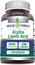 Amazing Formulas Alpha Lipoic Acid 300 mg kapsler Supplement 124; Non- GMO Note 124; Gluten Free