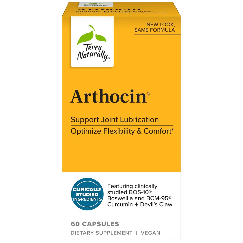 Terry naturligt Arthocin - Boswellia Serrata kapsler med Djævelens Claw & Curcumin - supplement til støtte Joint & Spine Sundhed - urtetilskud Comfort & Absorption - 60 kapsler