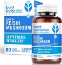 Fed Botanica Reishi Mushroom Capsules - 100% Fruiting Body - Koncentreret Organic Reishi Extract for immunforsvar & Core Wellness - No Mycelia & No Grain - 60 Vegan Capsules
