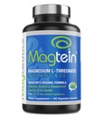Magtein Magnesium L- Threonat for at forbedre kognition, fokus, hukommelse, søvnkvalitet og hjernesundhed med små kapsler - 120 grøntsagskapsler