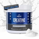 Mikroniseret Creatin monohydrat pulver, Vegansk Creatin pulver Uaromatiseret, Kosttilskud til mænd, Pure Workout Essentials for Women, NSF Certified (150g) (5g Per Serv) (30 Servering) - Vida Fit