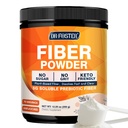 DRFOSTER Prebiotic Fiber Powder Unflavored - Soluble Fiber Supplement with Acacia Fiber & Inulin Powder for Digestive Health and Regularity | 5g Per Scoop, 70 Servings | Gluten & Sugar Free, Vegan