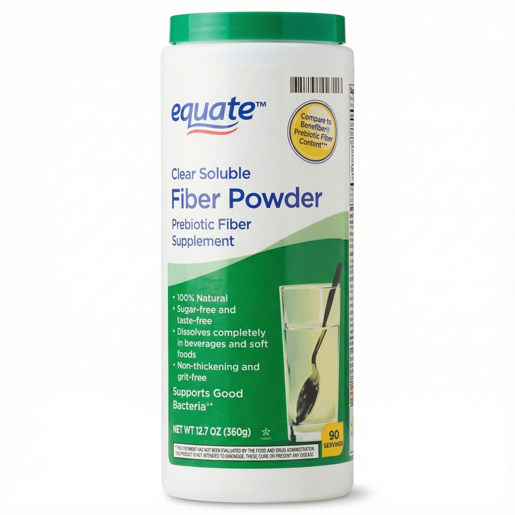 Clear Soluble Fiber Powder, Prebiotic Formula, Unflavored, Sugar Free, Easy Mix Daily Powder, 12.7 oz