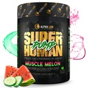 LION Superhuman Pump Pre Workout Powder, Koffein Free & Stim Gratis Preworkout Supplement, Nitrooxid Booster, Muscle Gainer, Energi & Focus (42 Servere, Muscle Melon Flavor)