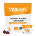 Vimergy NutriDense Fruitylicious Turmeric + Ginger Chewables (300mg Turmeric Extract, 22mg Silica, 10mg Ginger per Serving) Vegan, No Artificial Sweeteners, Mobility Support, 30 Servings (60 Count)