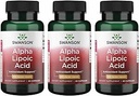 Swanson Alpha Lipoic Acid - Natural Supplement Supporting Healthy Blood Pressure Levels Already Within a Normal Range - Promotes Carbohydrate Metabolism - (60 Capsules, 600mg Each) (3 Pack)
