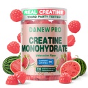 Creatine monohydrat Gummies 5000mg til mænd og kvinder, Creatine monohydrat til muskel styrke, muskel builder, energi boost, præ-workout supplement (120 Greve) -Watermelon Flavor