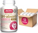 Jarrow Formulas QH- Absorb 100 mg Max Absorption- CoQ10 Ubiquinol- Op til 60 Servering (Softgels) - Understøtter Mitokondriel sundhed, Cellular Energy Production & Sund Kardiovaskulær funktion, pakke med 12