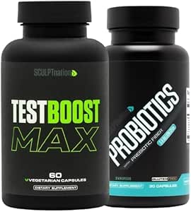 Schedpt Nation by V Shred Test Boost Max and Premium Probiotics Bundle