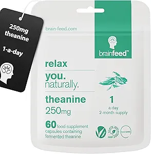 Pure L theanin Supplement (60) - 124; 250mg l theanin kapsler - 1 a dag - 124; Stress Relief Support & Calm Aid