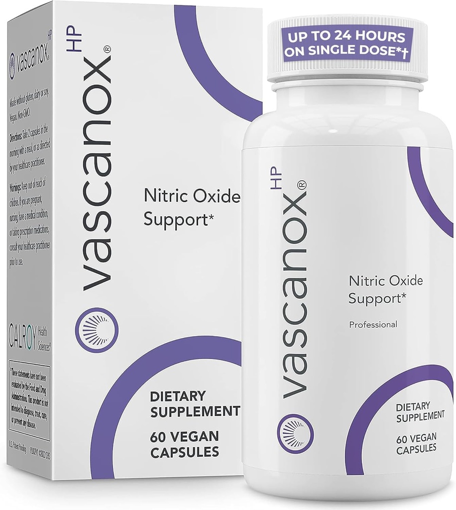 Vascanox HP - Næste generation af nitrogenoxid - Op til 24 timer på enkeltdosis * +
