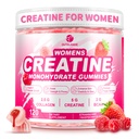 Creatine for Women, Creatina Monohidratada Gummies with Collagen & BCAA, Creatine Supplement for Enhanced Muscle Growth, Energy Boost with L-Carnitine & Taurine, Sugar Free, Strawberry Flavor-120 Ct