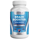 Brain Support Supplement til Klarhed, Hukommelse, Mood, Fokus, Mental Performance - Natural Nootrop for Kognitiv Funktion - med GABA og Green Tea Extract - 60 kapsler
