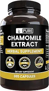 Pure Original Ingredienser Kamille Uddrag, (100 kapsler) Altid Pure, Ingen Tilsætningsstoffer eller Fillers, Lab Verified