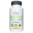 Casa de Sante FODMAP fordøjelsesenzymer, ingen høj inulin, Keto Carnivore Intolerance Support, 18 Multi Enzyme Amylase Bromelain Lipase Lactase Protease Papain Alpha galactosidase, Mere - Ingen GMO