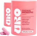 O Positiv URO Vaginal Probiotika for kvinder pH Balance med Prebiotika & Lactobacillus Probiotic Blend - Vaginal Health Supplement - Promote Sund vaginal Odor & Vaginal Flora, 60 Greve (Pack of 2)