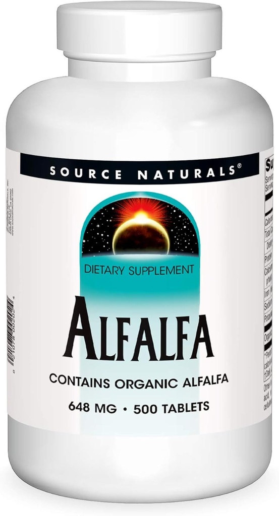 Kilde Naturals Alfalfa 10 Grain Kosttilskud - 500 Tabletter