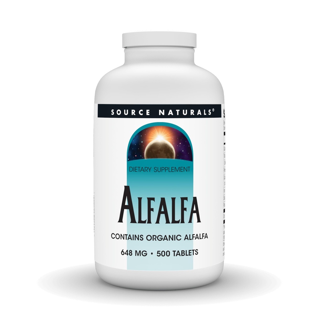 Kilde Naturals Alfalfa 10 Grain Kosttilskud - 500 Tabletter