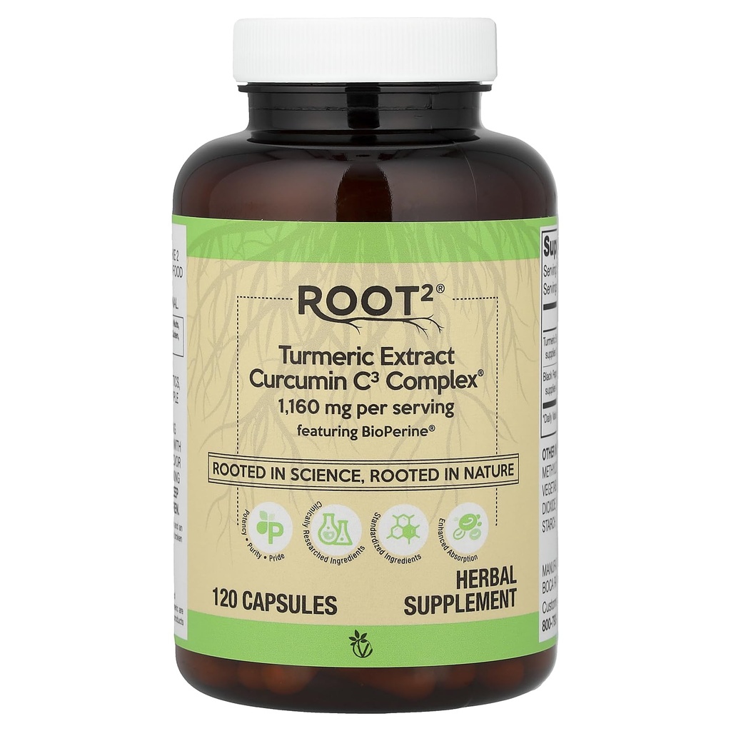 Vitacost gurkemeje Extract Curcumin C3 Complex med Bioperine - 1,160 mg per servering - 120 kapsler
