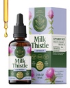 HERBAMAMA Milk Thistle Supplement for Liver Detox Cleanse – Liver Support Supplement – Silymarin Milk Thistle Tincture – Vegan, Non-GMO, Alcohol & Sugar-Free, 28-Day Supply
