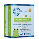 Focused Mind Jr., Cognitive Support for Children, Pediatrician Formulated, Stimulant-Free Supplement with Inositol, DMAE, Sugar-Free, Vegan, 60 EZ Melt Tablets