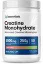 Bucked Up Fruit Punch Creatine for Women and Men - Easy to Mix Vegetarian - Flavored Creatine Monohydrate Powder - Made in USA - 5G Per Serving - 50 Servings - 250 Grams Per Container