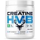 Bucked Up Creatine HMB Unflavored | 5g Creatine Monohydrate with 1.5g myHMB and 5mg BioPerine | Dietary Supplement Powder for Men and Women (40 Servings)