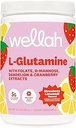 Wellah L- Glutamin Strawberry Lemonade Flavored (50 Servere) - 5g L- Glutamin Per Servering, sødet med Stevia