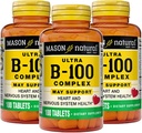 MASON NATURAL Ultra B, 100 Complex, 300, Day Supply, for Normal immunforsvar og energi Metabolisme, 3 Pack