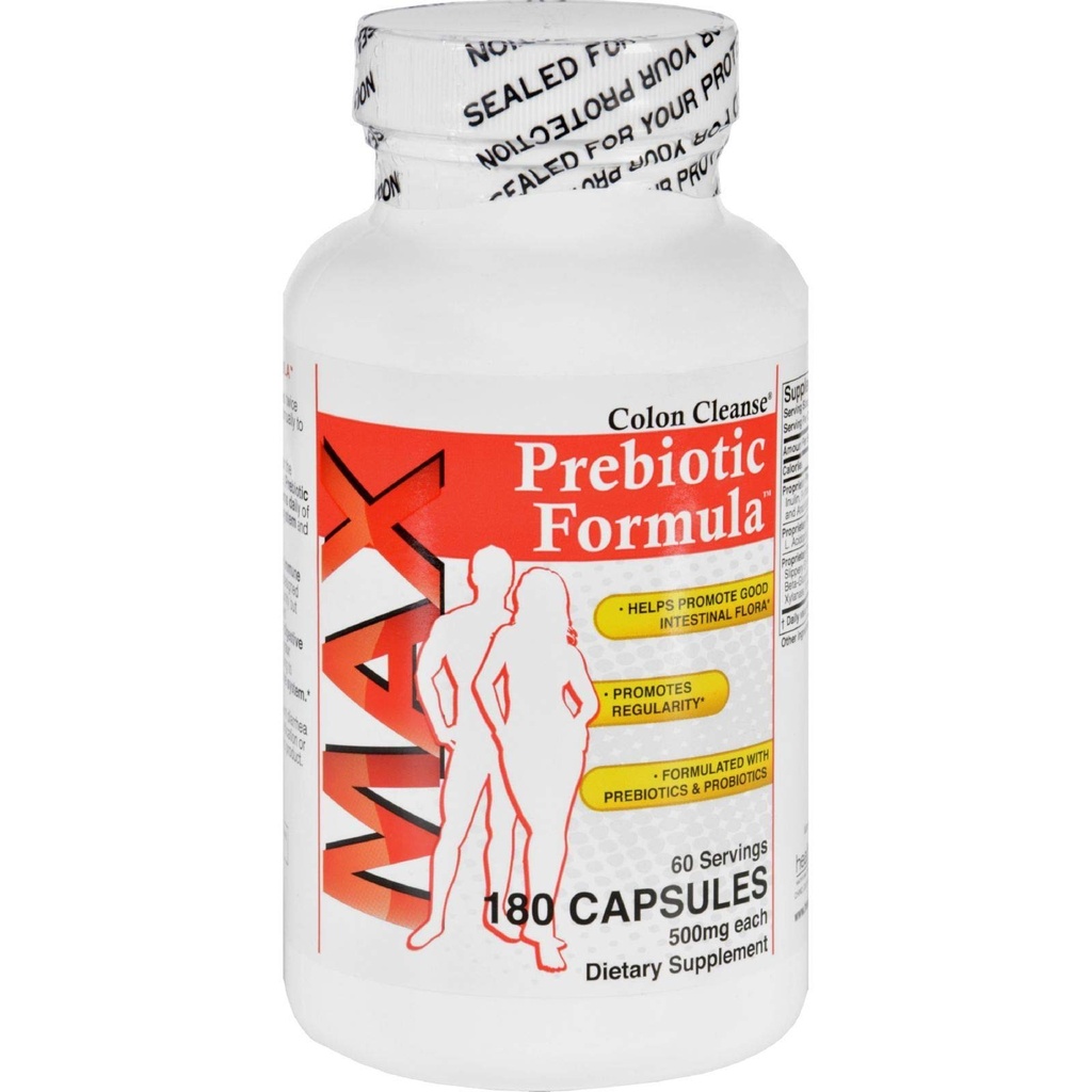 Health Plus: Prebiotic Formula: Colon Cleanse Max, 180 Capsules