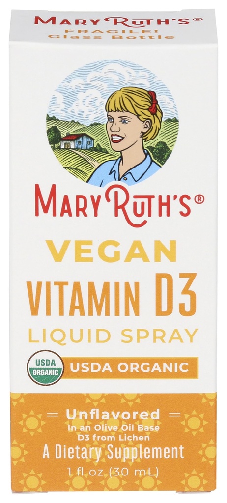 Mary Ruth's Organic Vitamin D3 Spray, 1 Fz