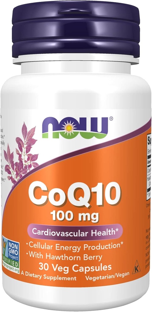 Now Foods CoQ10 100mg, 30 caps (Multi- Pack)